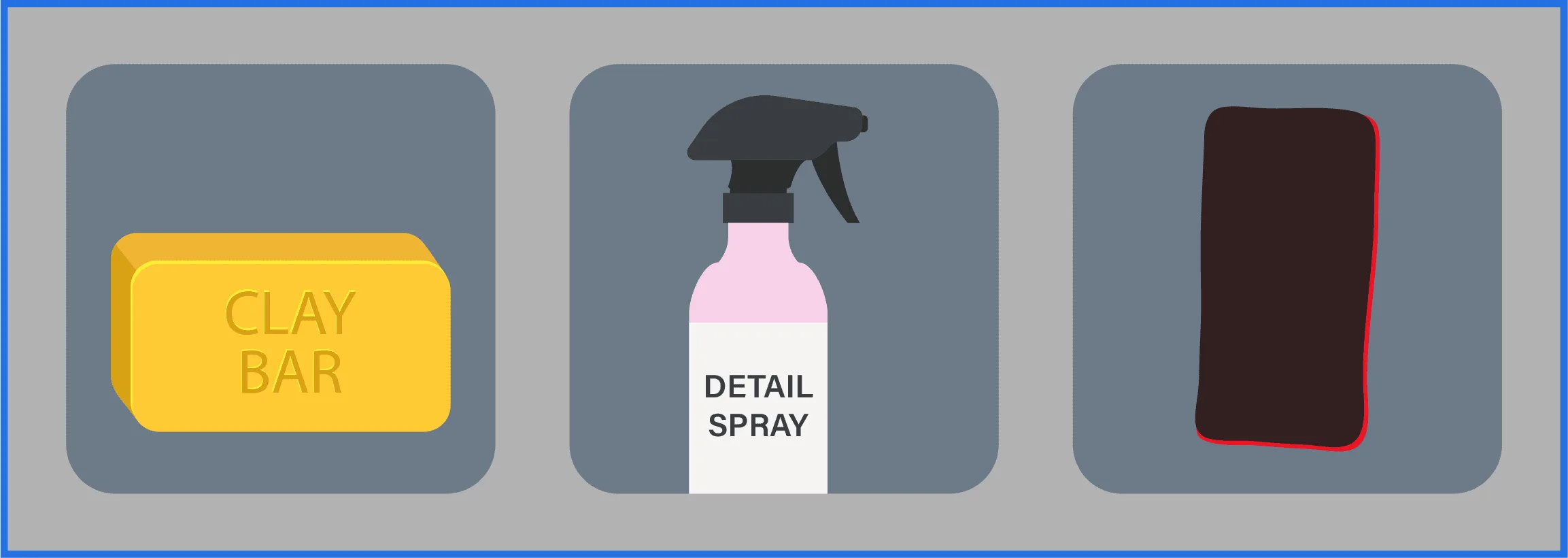 Using a clay bar to remove many smaller splatters