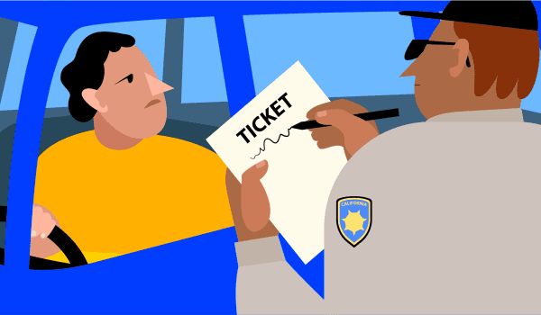 just got a traffic ticket
