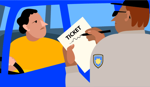 traffic ticket in california