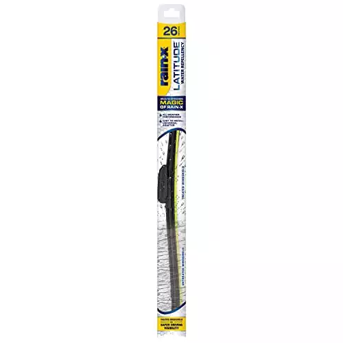 Rain-X 5079281-2 Latitude 2-IN-1 Water Repellency Wiper Blades, 26