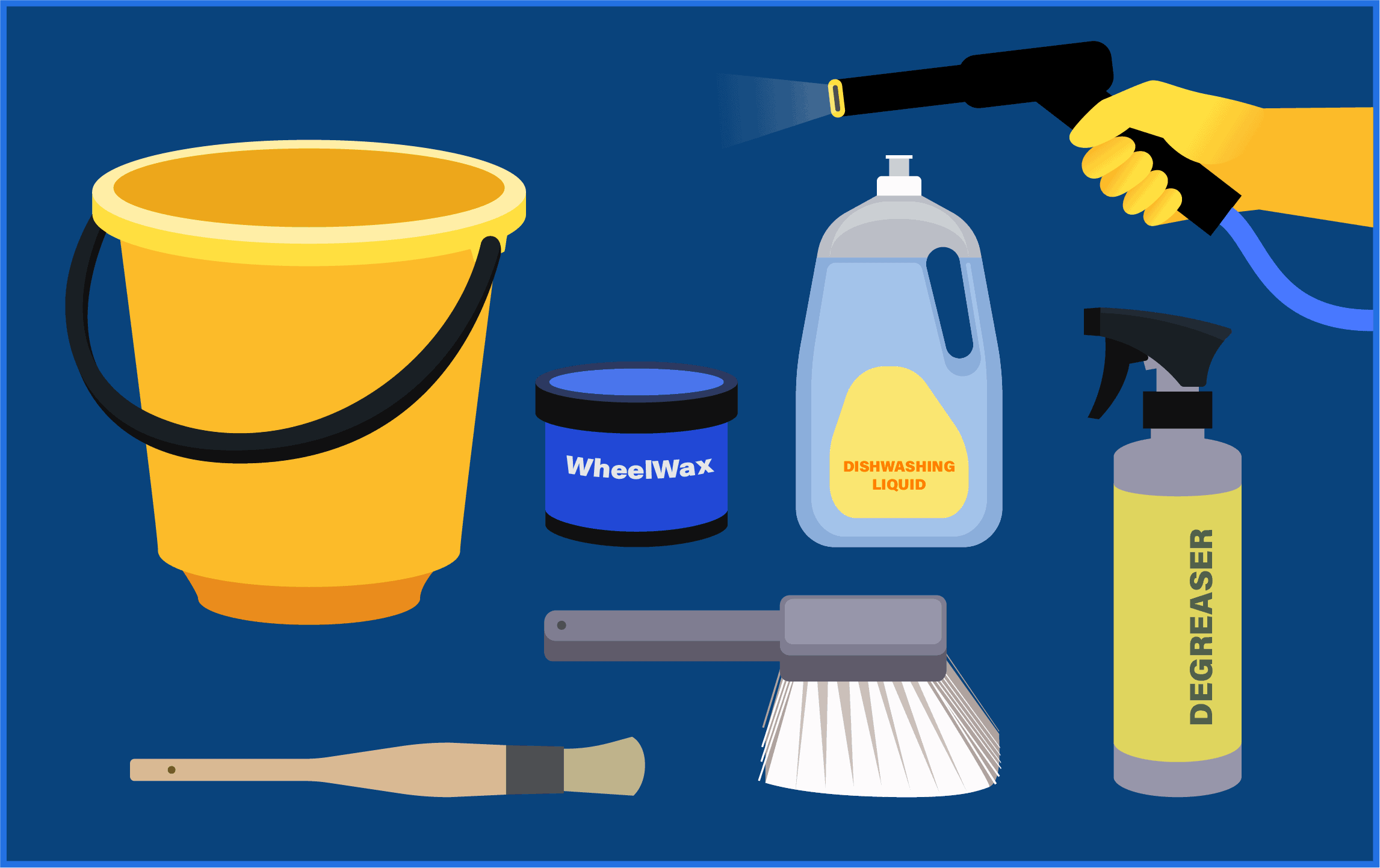 Tools and Materials Required to Clean Your Tires