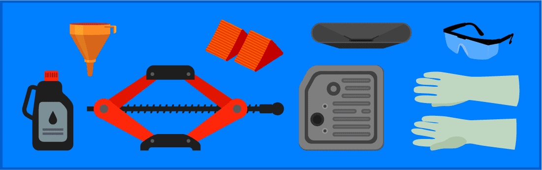 tools and materials necessary to change your automatic transmission fluid