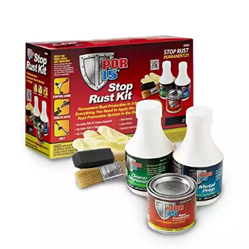 POR-15 Stop Rust Kit - Gloss Black – Complete 3 - Step Rust Preventive System