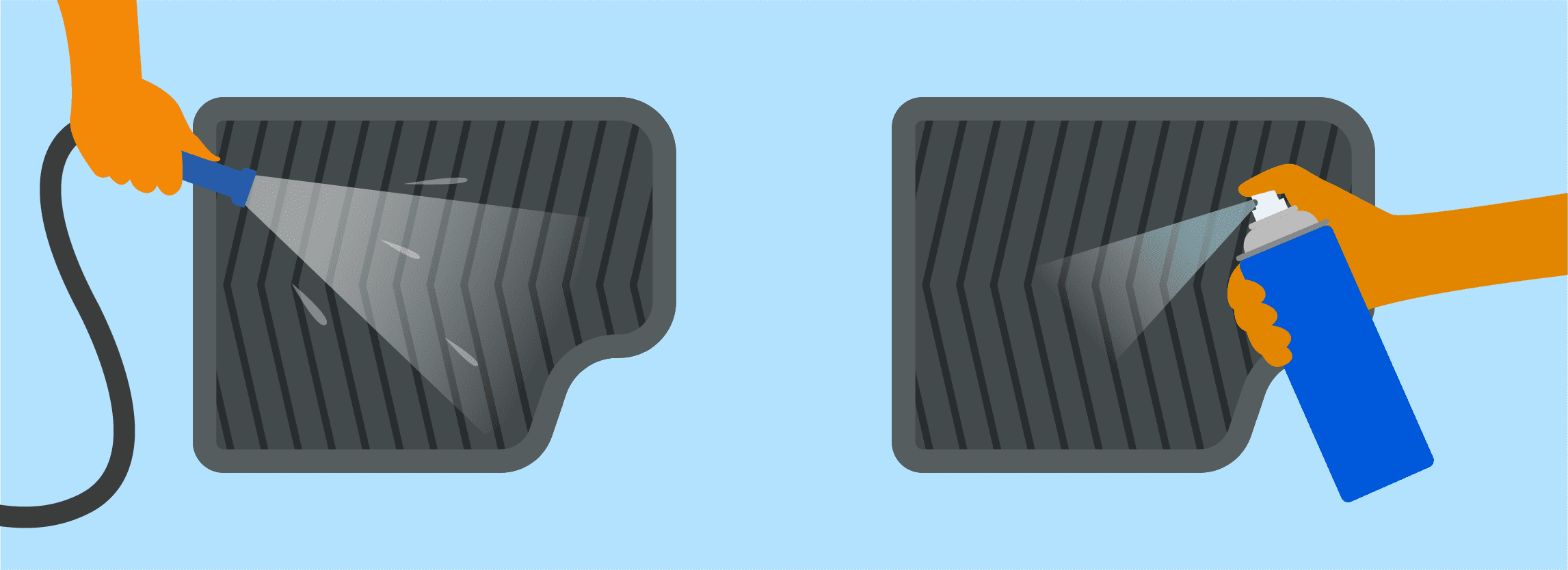 Cleaning Rubber Car Floor Mats