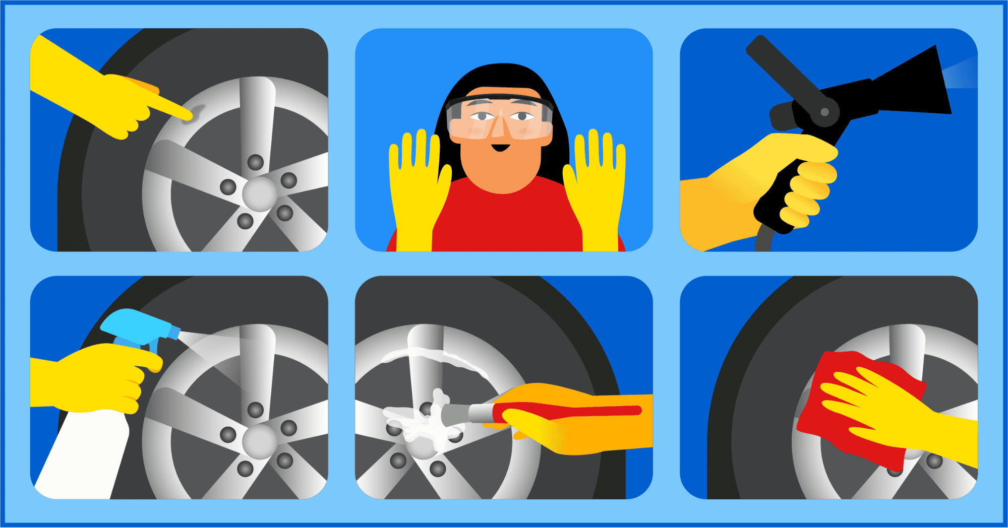Step-by-Step Cleaning Process for Bare Aluminum Wheels