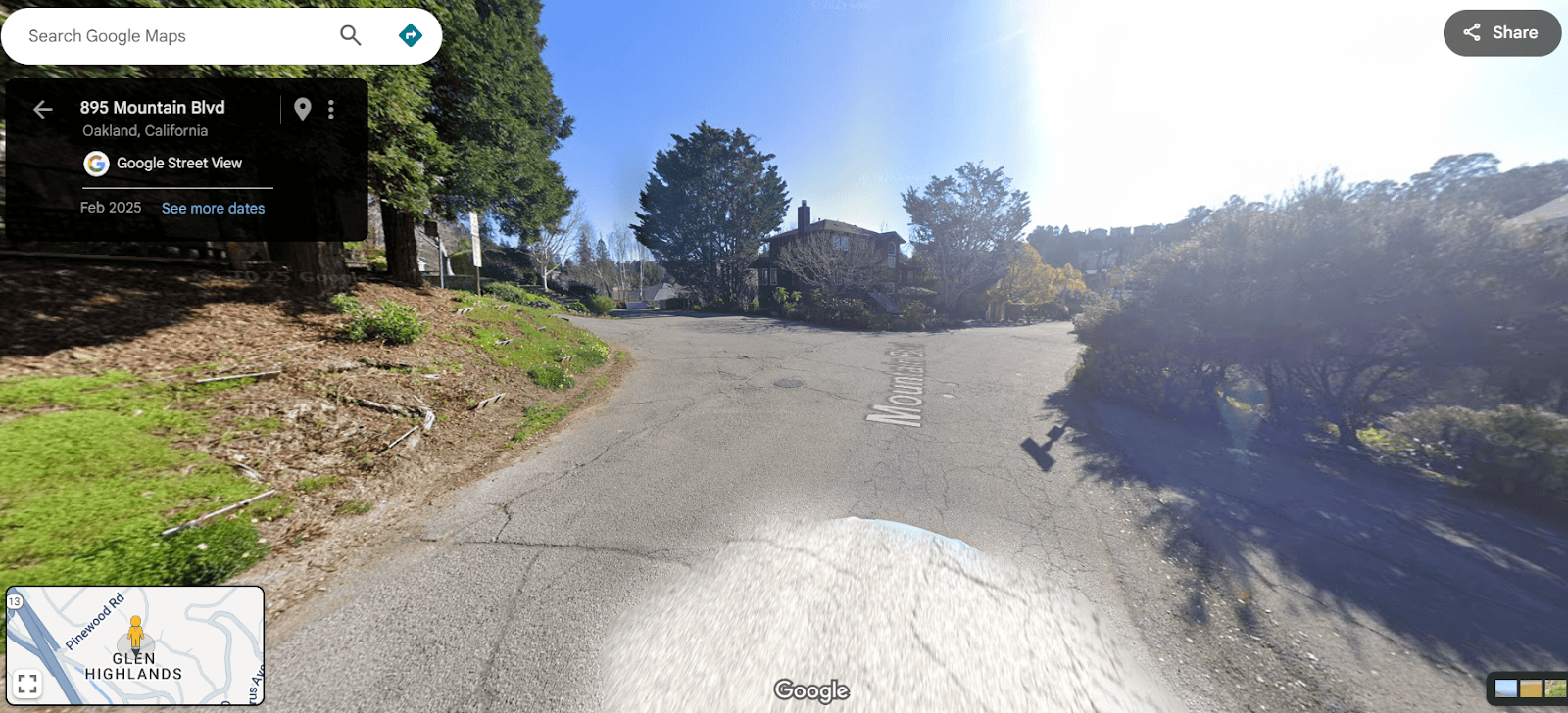 Cruce de Mountain Bouelvard y Avoca Avenue