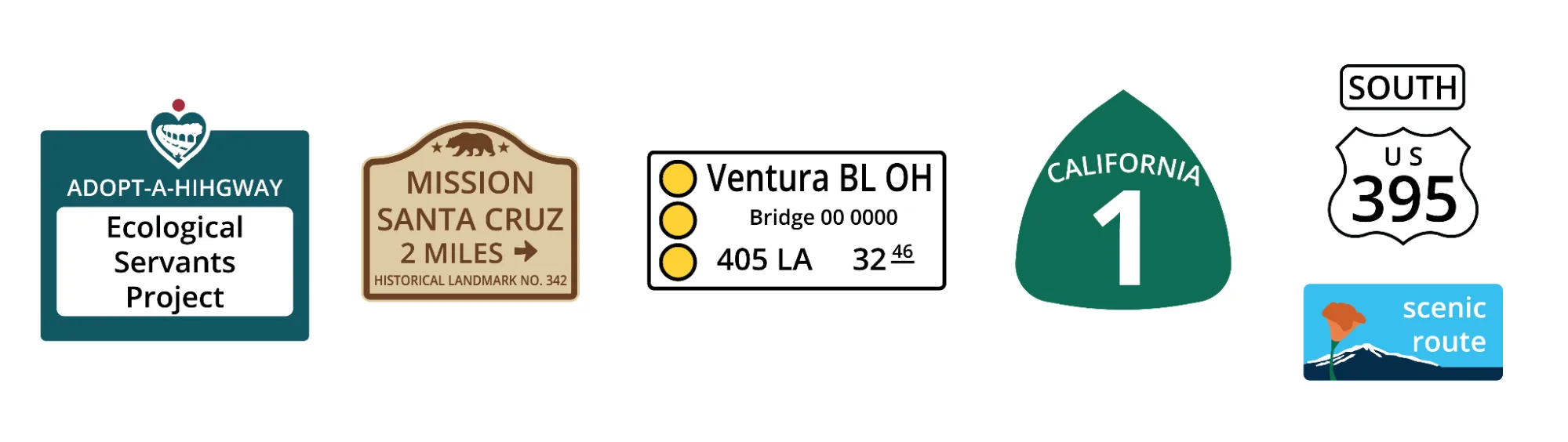 Specialized California Highway Signs